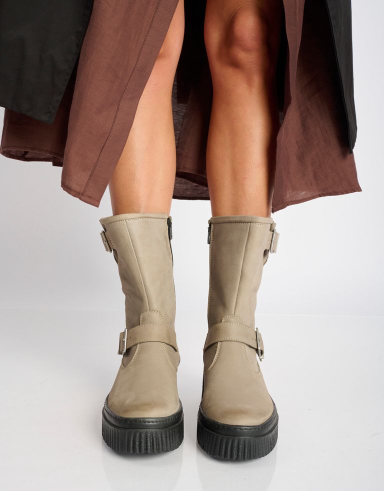 נעלי נשים - Art - מגפי פלרטפורמה YORK - אפור3