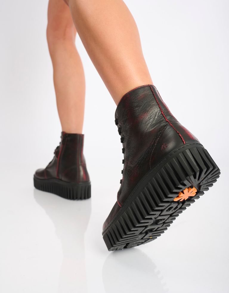 נעלי נשים - Art - מגפון שרוכים BRIGHTON - בורדו4