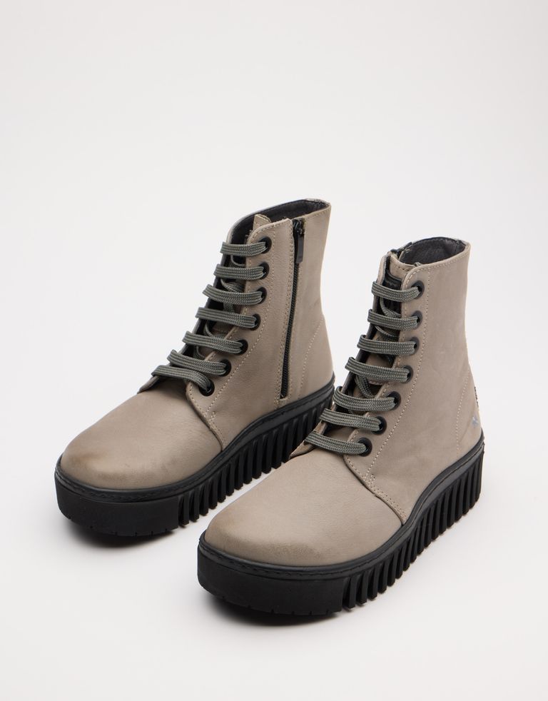 נעלי נשים - Art - מגפון שרוכים BRIGHTON - אפור4