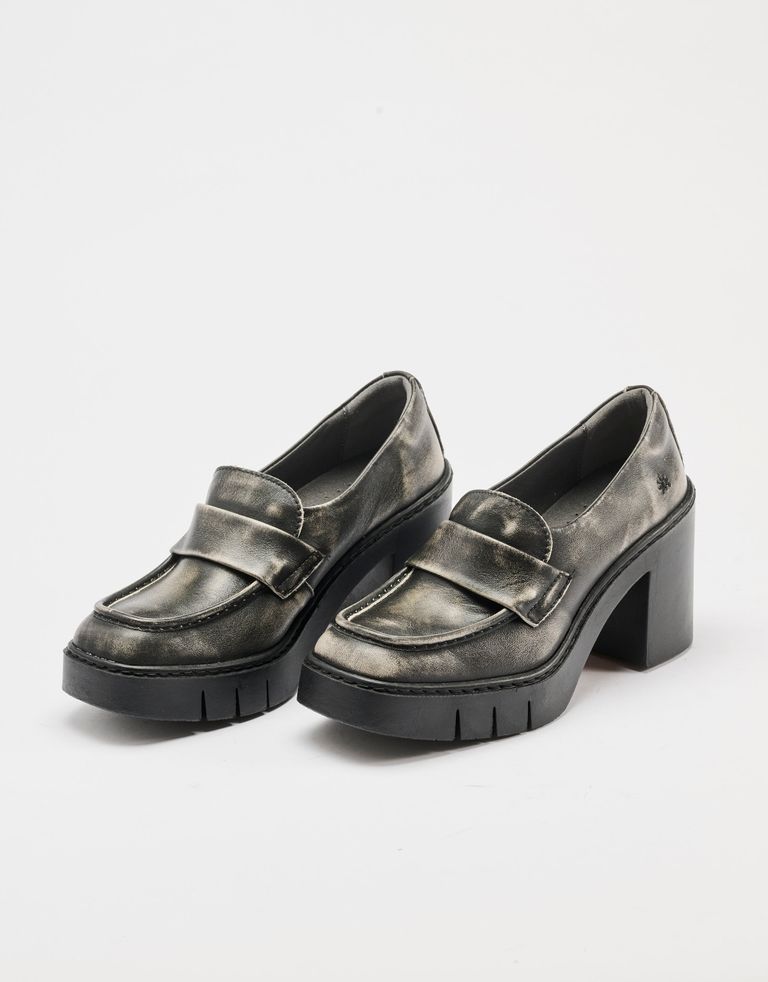 נעלי נשים - Art - מוקסינים עם עקב BERNA - שחור מיוחד2