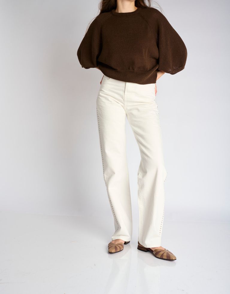 נעלי נשים - Chie Mihara - נעלי סירה שטוחות GASI - אפור חום2