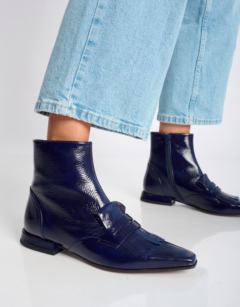 נעלי נשים - Chie Mihara - מגפונים שטוחים GATUSA - כחול2