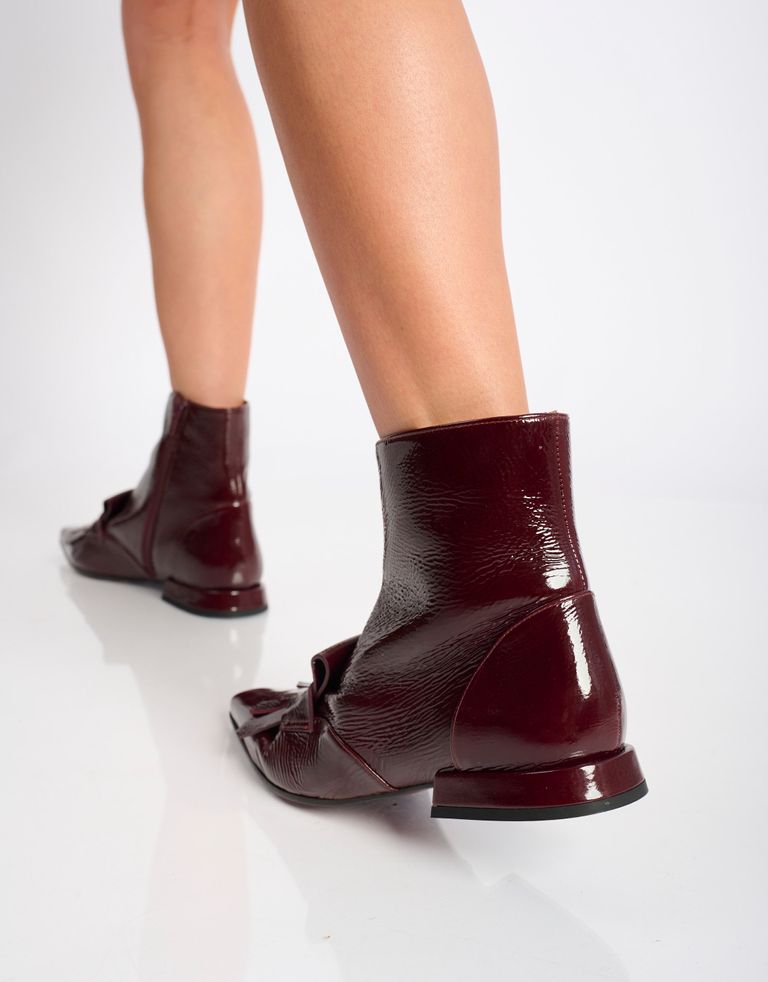 נעלי נשים - Chie Mihara - מגפונים שטוחים GATUSA - בורדו4