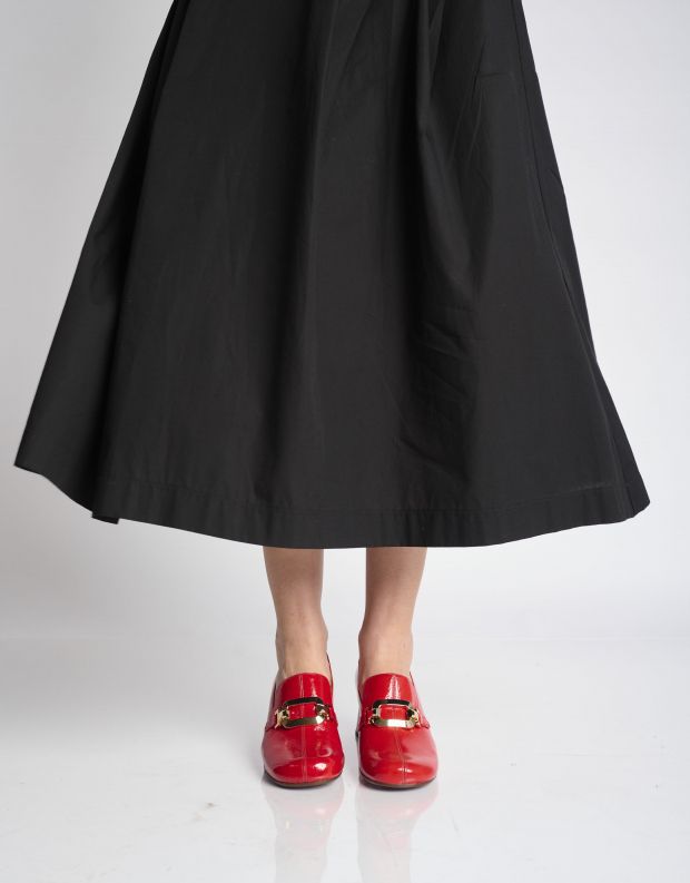 נעלי נשים - Chie Mihara - נעלי מוקסין עם עקב MOIL - אדום