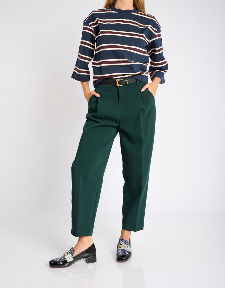 נעלי נשים - Chie Mihara - נעלי מוקסין עם עקב RANCI - שחור3