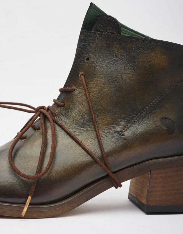 נעלי נשים - Felmini - מגפונים עם שרוכים EMIKO - חום