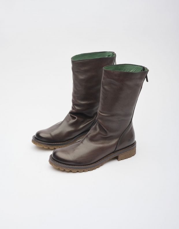 נעלי נשים - Felmini - מגפיים CASTER - חום כהה