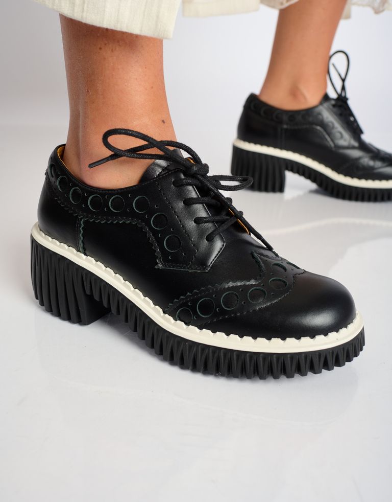 נעלי נשים - 4CCCCEES - נעלי אוקספורד PLITA WIND - שחור3
