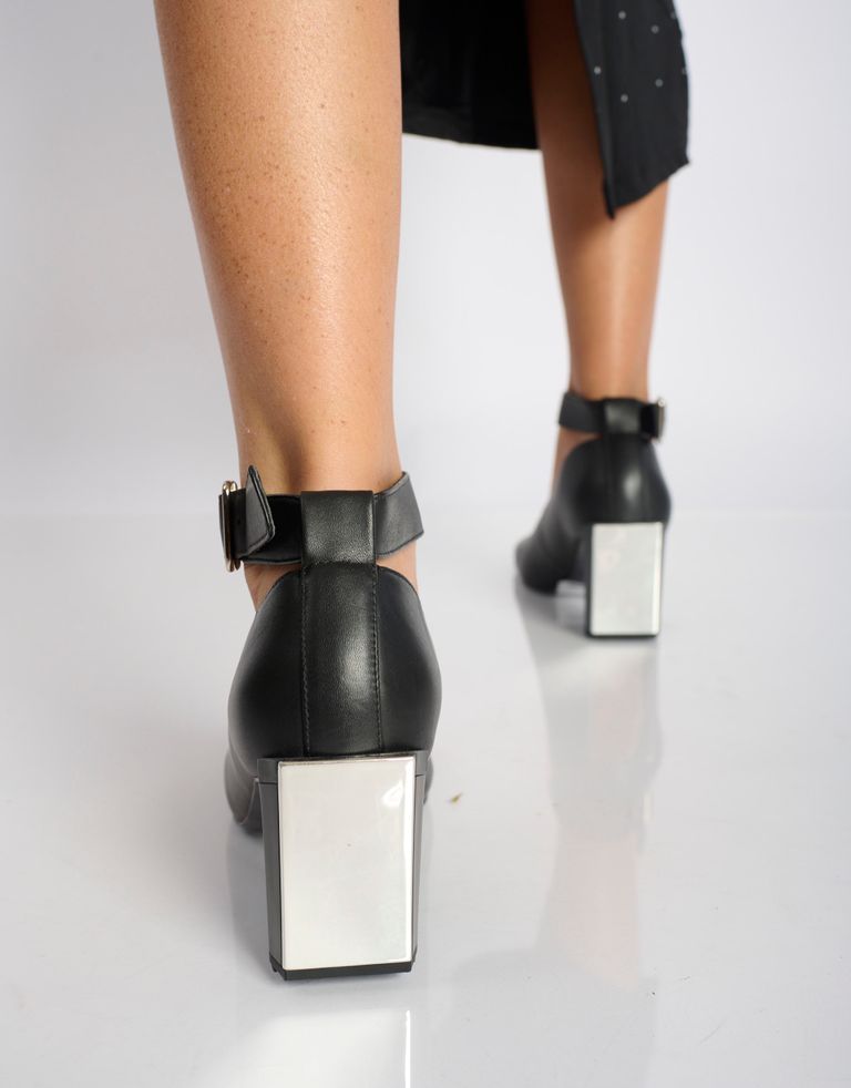 נעלי נשים - 4CCCCEES - נעלי עקב MIRROR THEA - שחור4