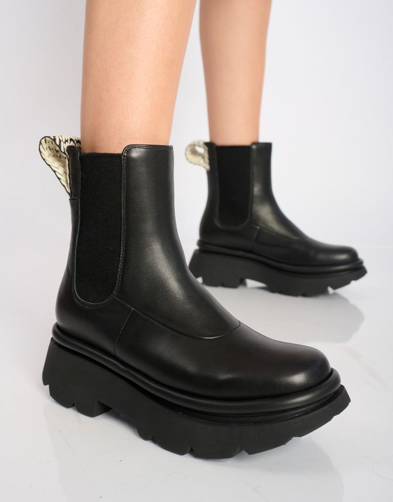 נעלי נשים - 4CCCCEES - מגפוני צ'לסי CRUNCH - שחור3