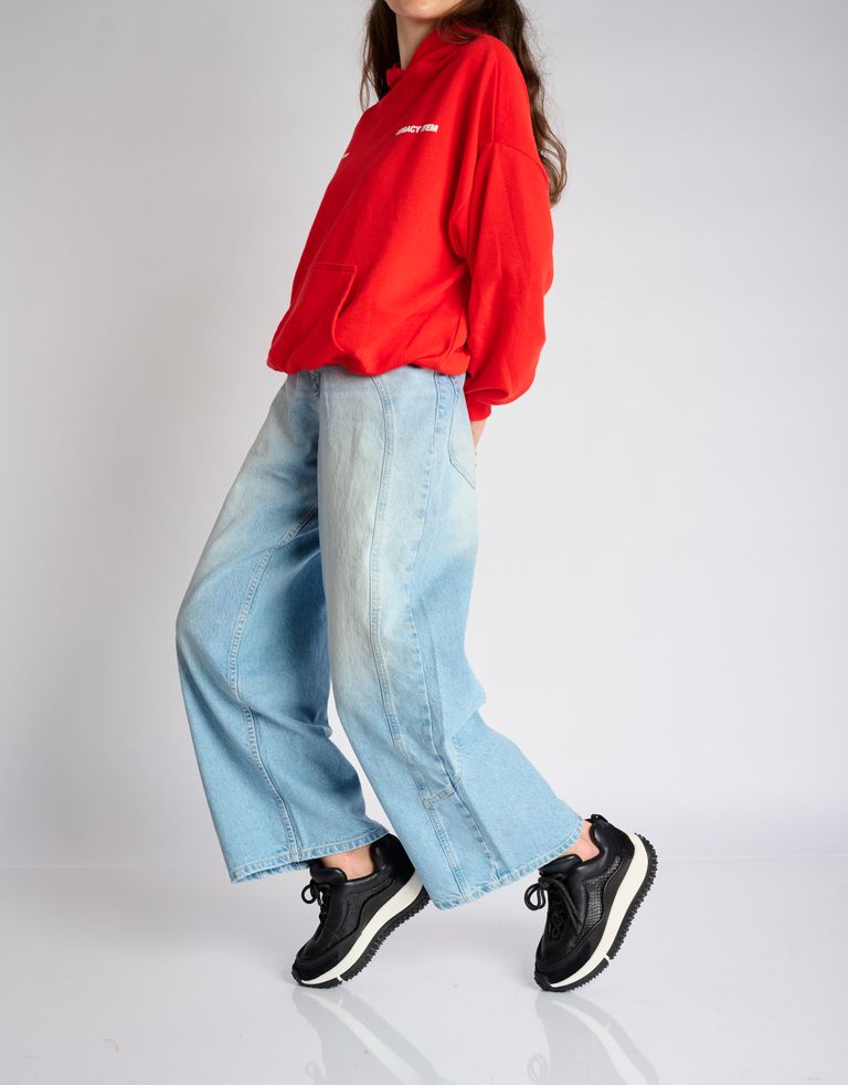 נעלי נשים - 4CCCCEES - סניקרס עור KAPOK SWAN - שחור2