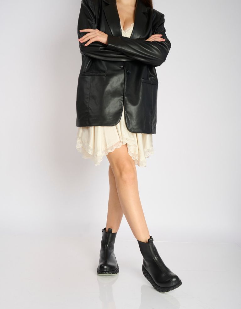 נעלי נשים - 4CCCCEES - מגפי עור JABARA NOMA - שחור3