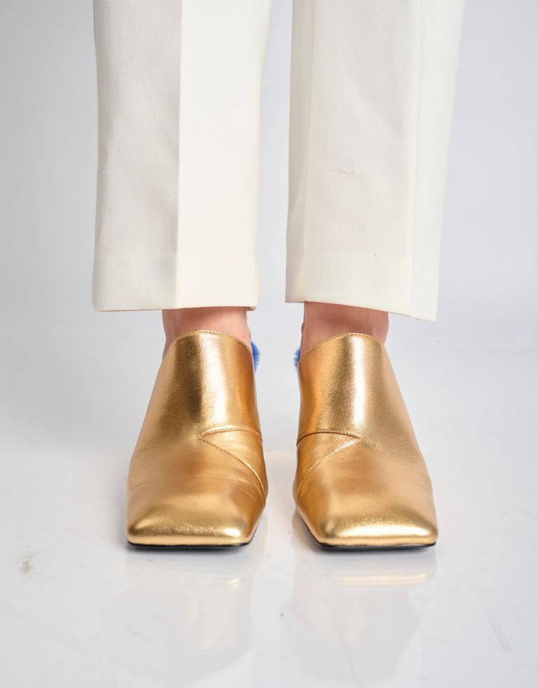 נעלי נשים - 4CCCCEES - כפכפי עקב MIRROR ELLA - זהב3