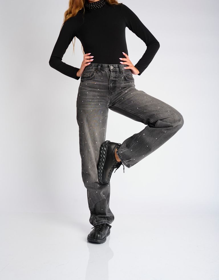 נעלי נשים - 4CCCCEES - סניקרס עור JABARA COMET - שחור3