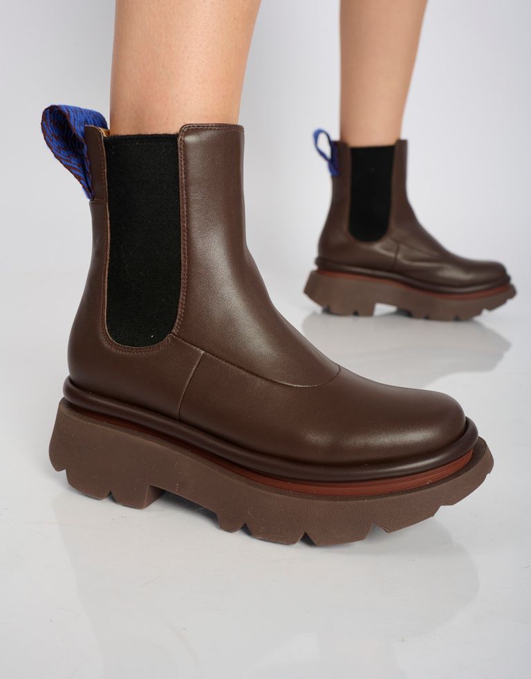 נעלי נשים - 4CCCCEES - מגפוני צ'לסי CRUNCH - חום3