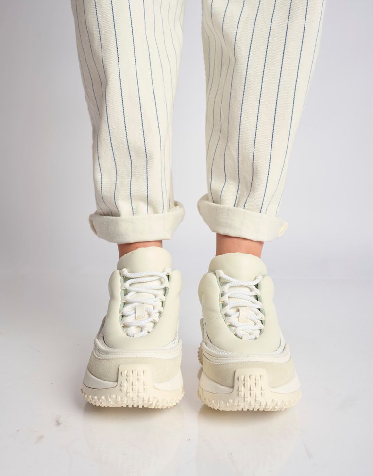 נעלי נשים - 4CCCCEES - סניקרס עור KAPOK SWAN - לבן4