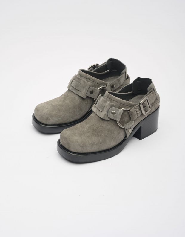 נעלי נשים - Jeffrey Campbell - נעלי זמש REFLECTED - אפור