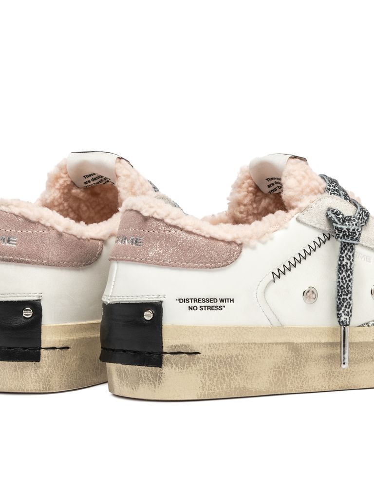 נעלי נשים - Crime London - סניקרס AGNES פלטפורמה - לבן4