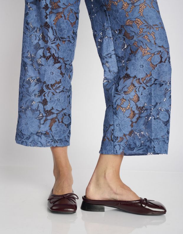 נעלי נשים - Yuko Imanishi - כפכפים שטוחים MIKE - בורדו