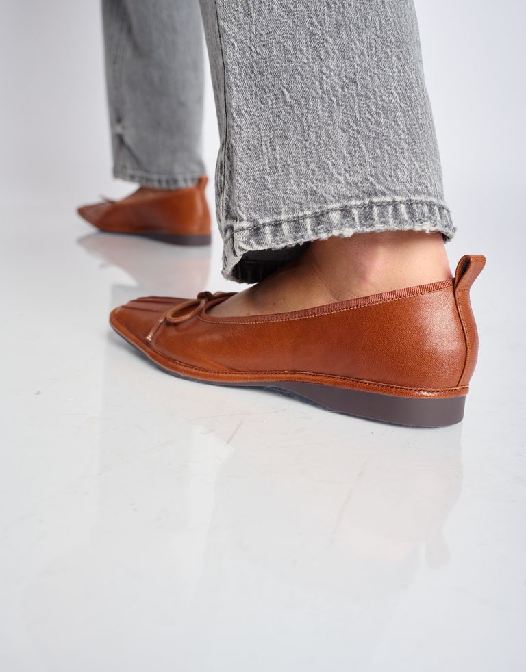 נעלי נשים - Yuko Imanishi - נעלי בלרינה DOU - חום4