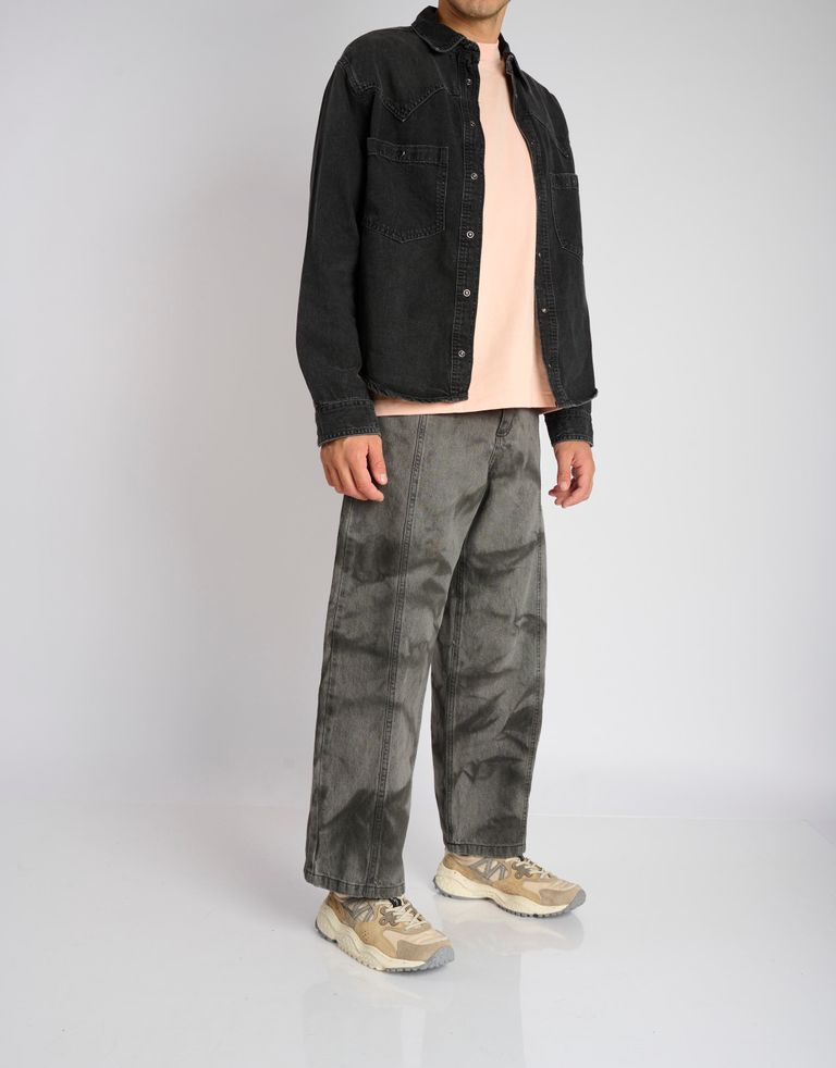 נעלי גברים - Flower Mountain - סניקרס זמש ובד SOLIN - בז'2