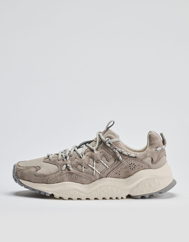 נעלי גברים - Flower Mountain - סניקרס זמש ובד YMABUSHI - אפור בהיר2