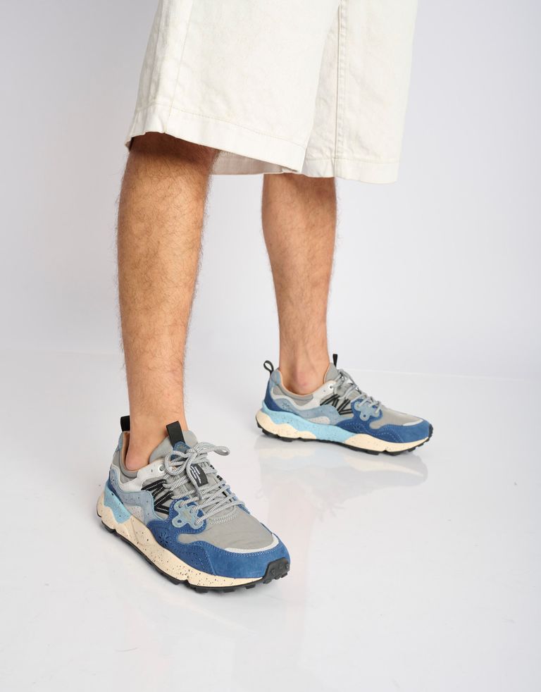 נעלי גברים - Flower Mountain - סניקרס צבעוניות YAMANO - אפור   כחול2