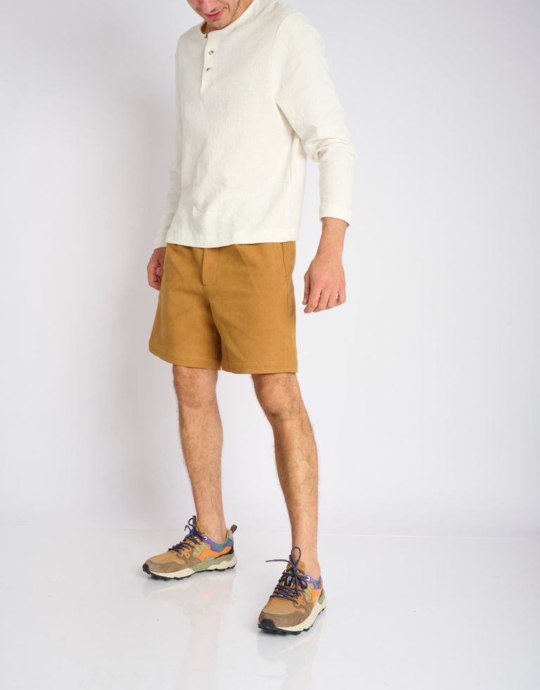 נעלי גברים - Flower Mountain - סניקרס צבעוניות YAMANO - חום   כתום2