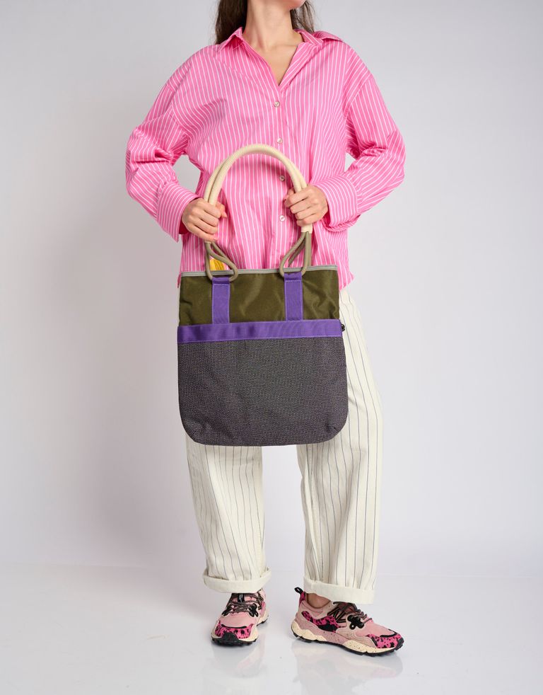 נעלי נשים - Flower Mountain - תיק צד TOTE FM - חאקי   אפור3