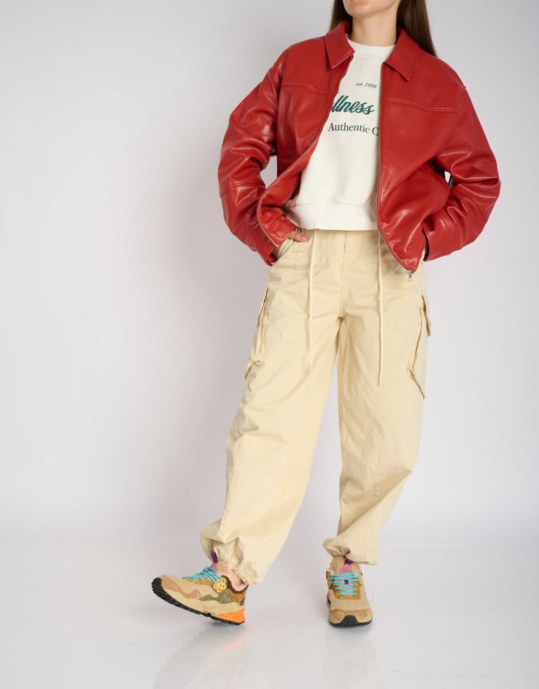 נעלי נשים - Flower Mountain - סניקרס KOTETSU טדי - בז'   חום2