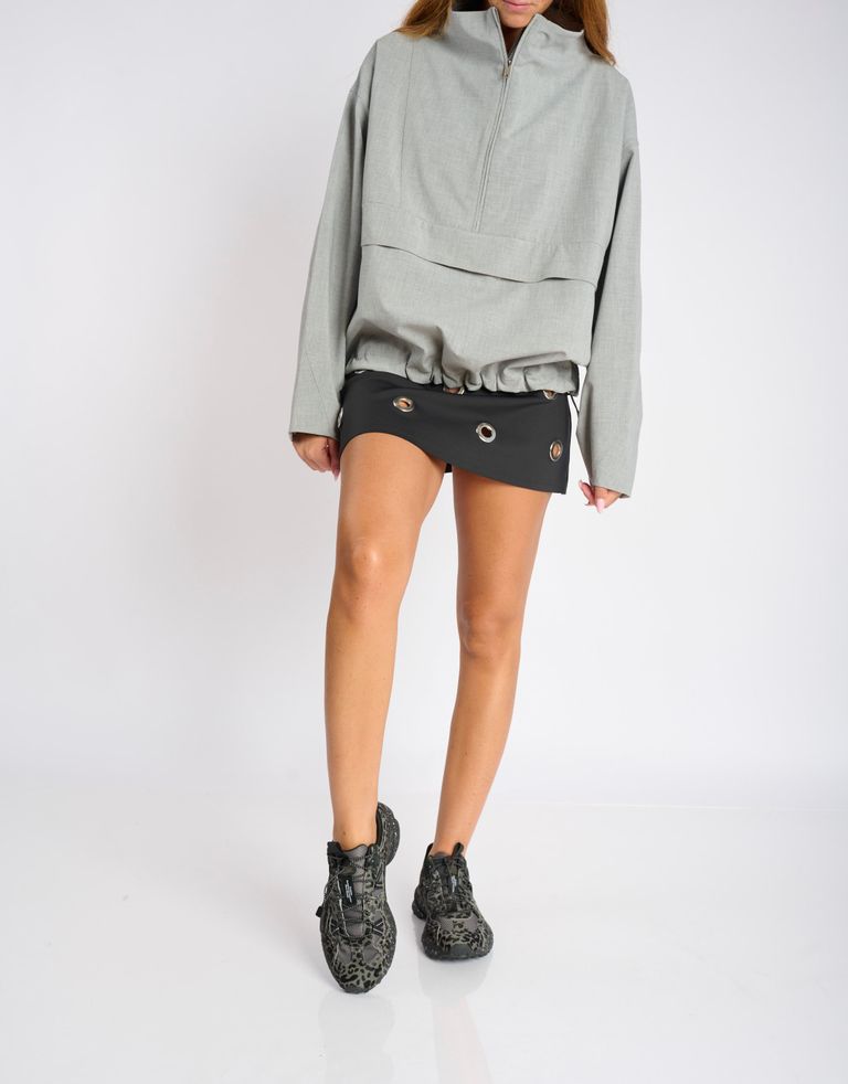 נעלי נשים - Flower Mountain - סניקרס מנומרות TIGER HILL - שחור אפור2