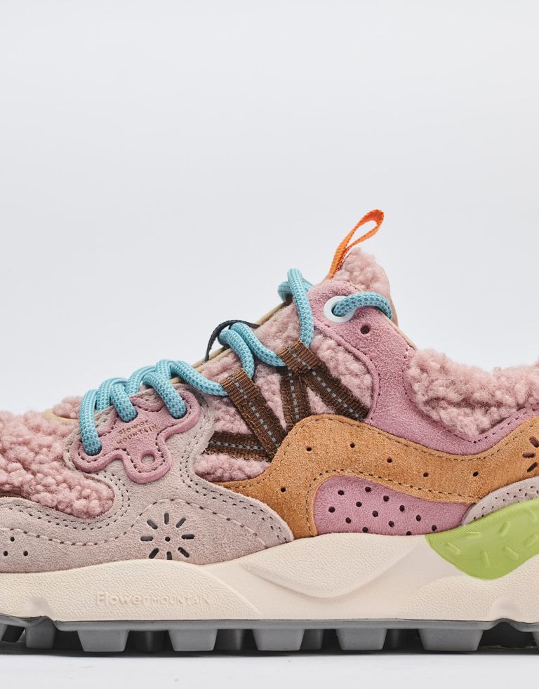 נעלי נשים - Flower Mountain - סניקרס YAMANO 3 טדי - ורוד4
