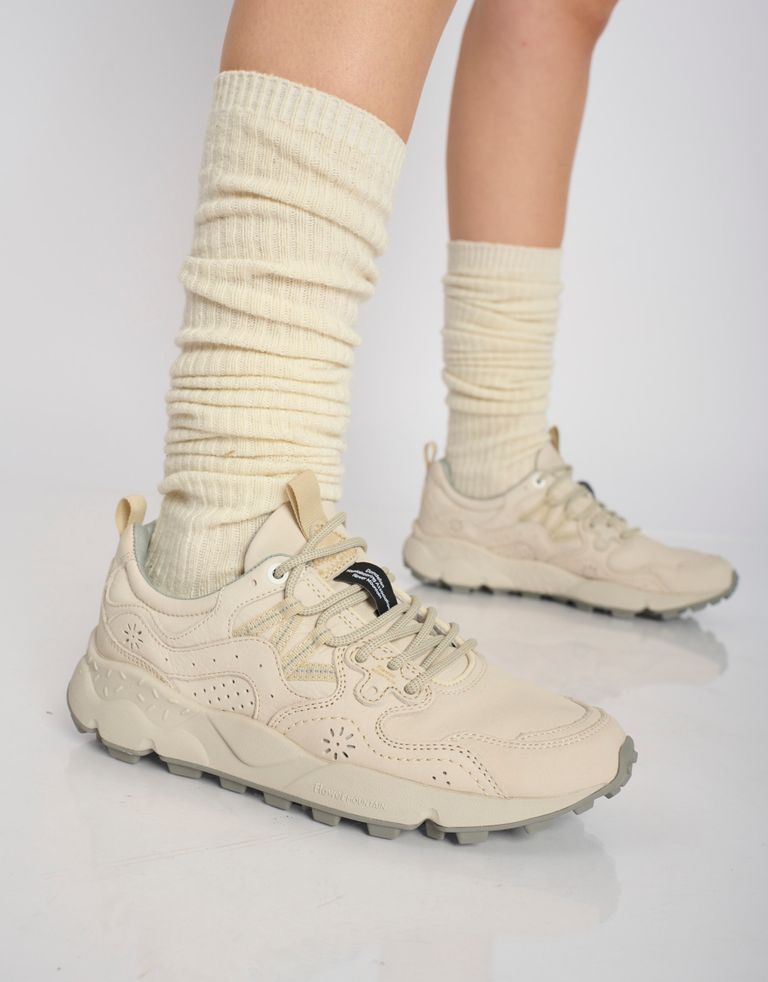 נעלי נשים - Flower Mountain - סניקרס עור YAMANO - אופוויט3