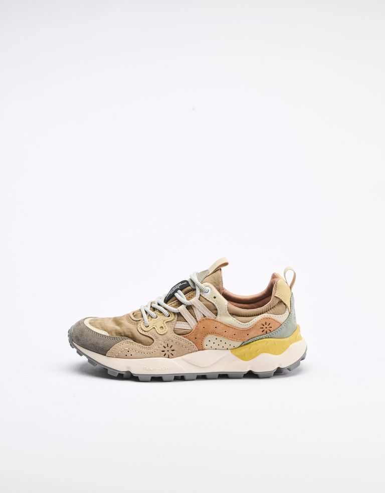 נעלי נשים - Flower Mountain - סניקרס YAMANO 3 - אפור חום2