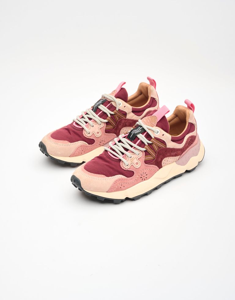 נעלי נשים - Flower Mountain - סניקרס YAMANO 3 - בורדו3