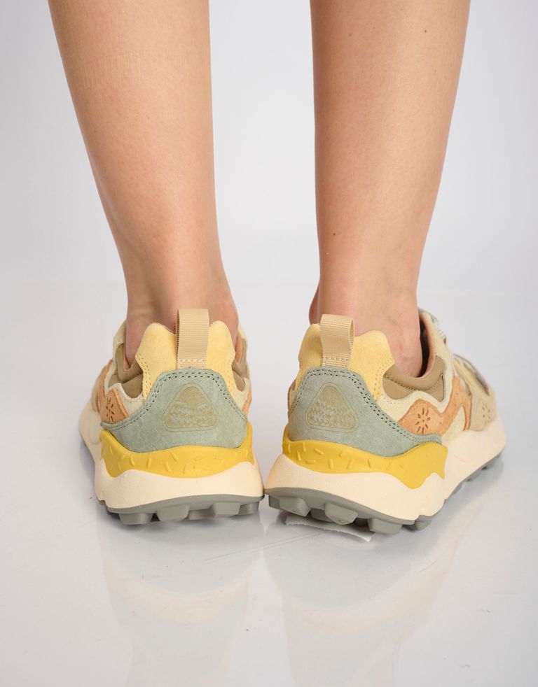 נעלי נשים - Flower Mountain - סניקרס YAMANO 3 - אפור חום3