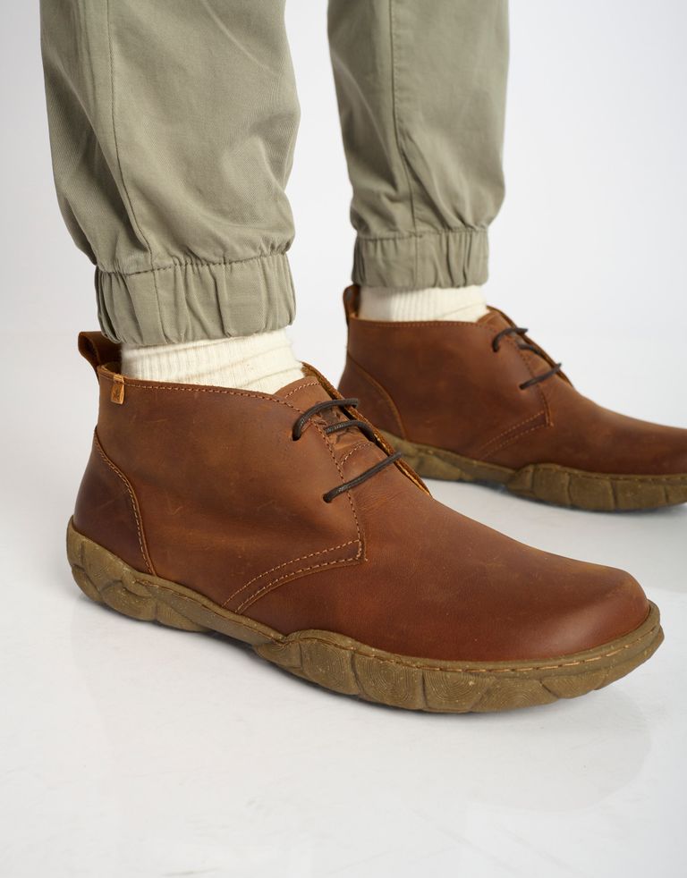 נעלי גברים - El Naturalista - נעלי עור גבוהות TURTLE - חום3