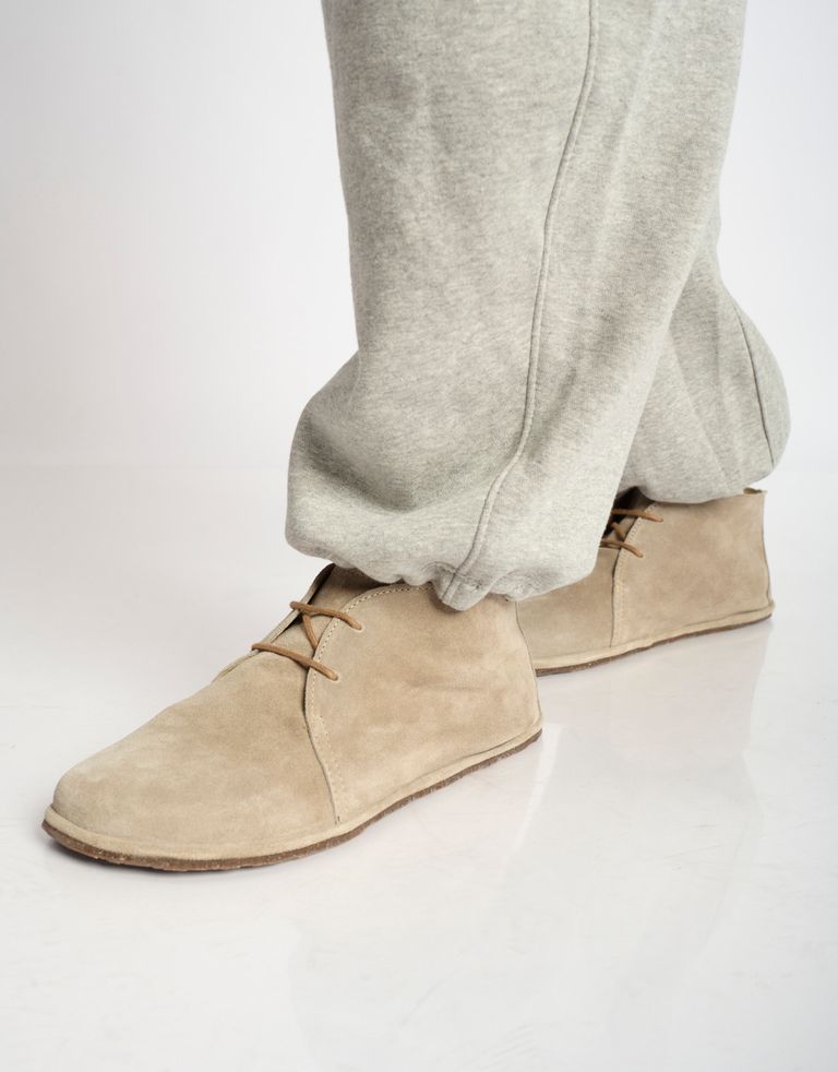 נעלי גברים - El Naturalista - נעלי זמש גבוהות BARE - אפור חום2