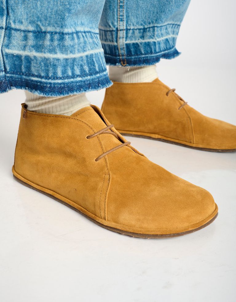 נעלי גברים - El Naturalista - נעלי זמש גבוהות BARE - קאמל3