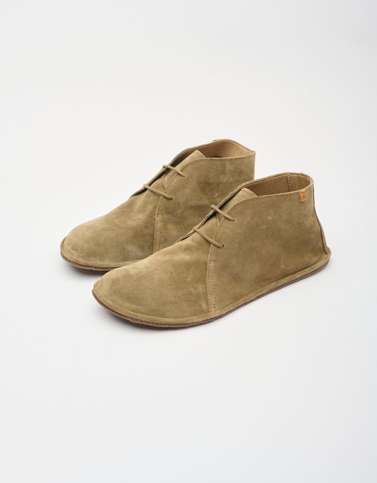 נעלי גברים - El Naturalista - נעלי זמש גבוהות BARE - חום3