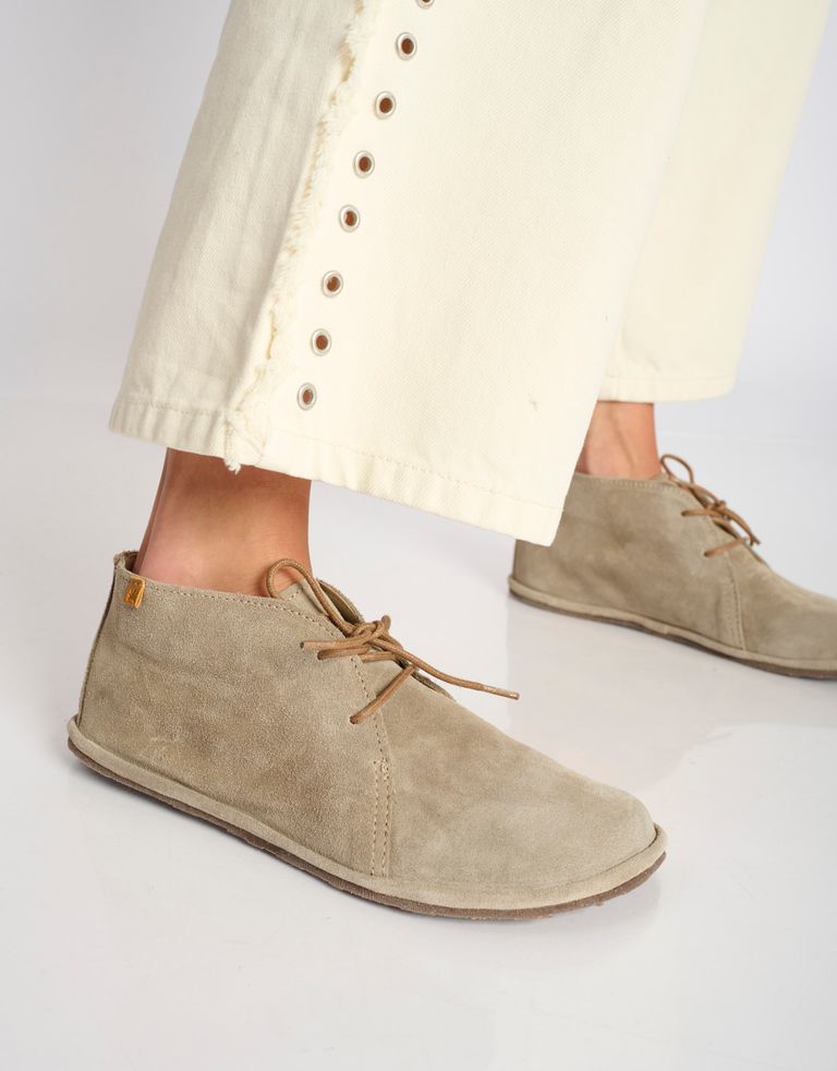 נעלי נשים - El Naturalista - נעלי זמש BARE - אפור חום2