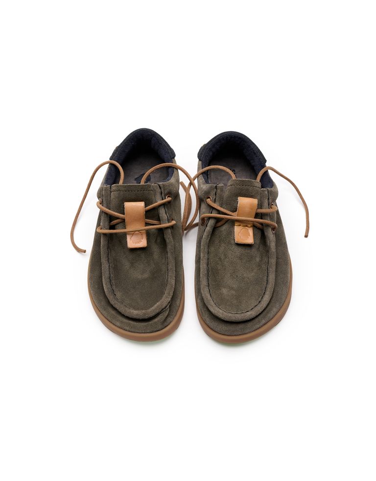 נעלי גברים - Satorisan - מוקסינים מזמש KWAHU - חאקי3