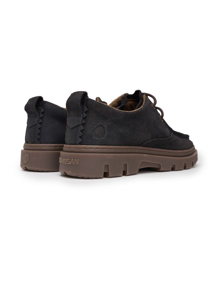 נעלי גברים - Satorisan - מוקסינים UNALOME WALLABY - חום כהה3