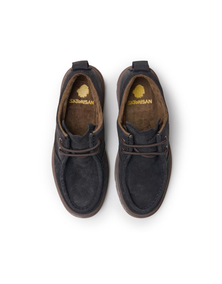 נעלי גברים - Satorisan - מוקסינים UNALOME WALLABY - חום כהה4