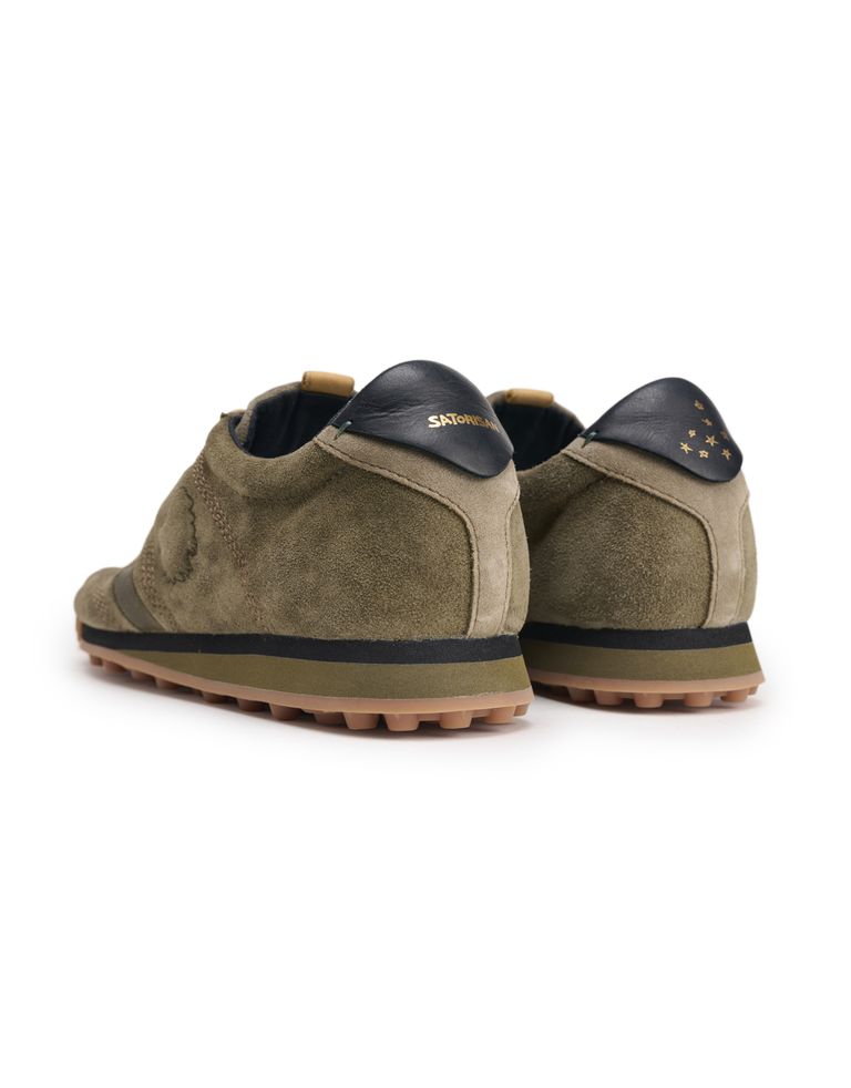 נעלי גברים - Satorisan - סניקרס זמש STARDUST - חאקי3