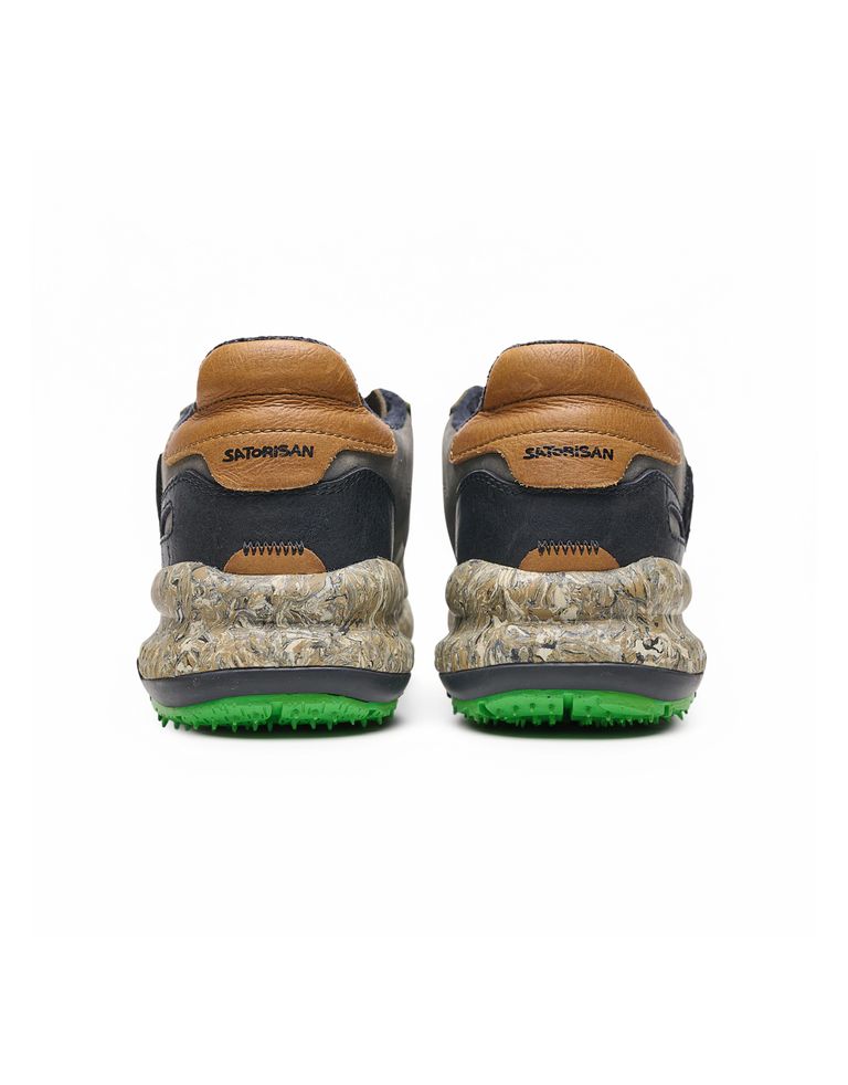נעלי גברים - Satorisan - סניקרס עור CHACRONA - חאקי   אפור3