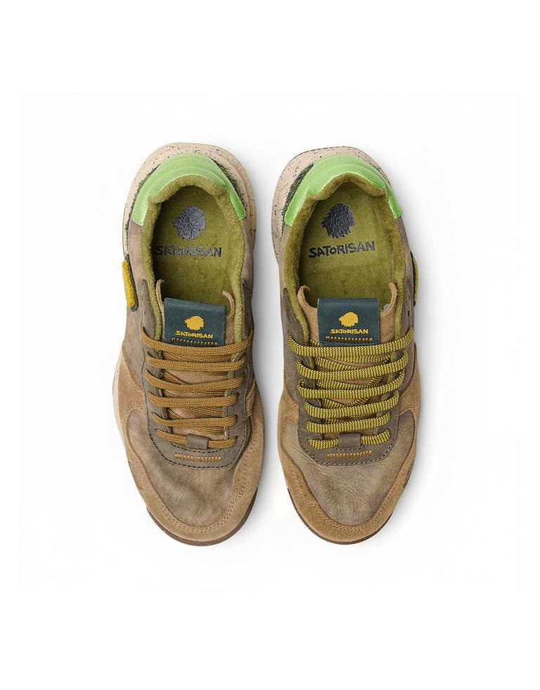נעלי גברים - Satorisan - סניקרס עור CHACRONA - חום בהיר4