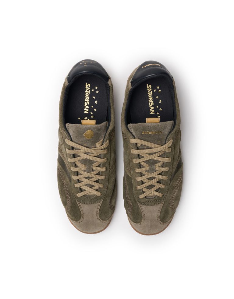 נעלי גברים - Satorisan - סניקרס זמש STARDUST - חאקי4
