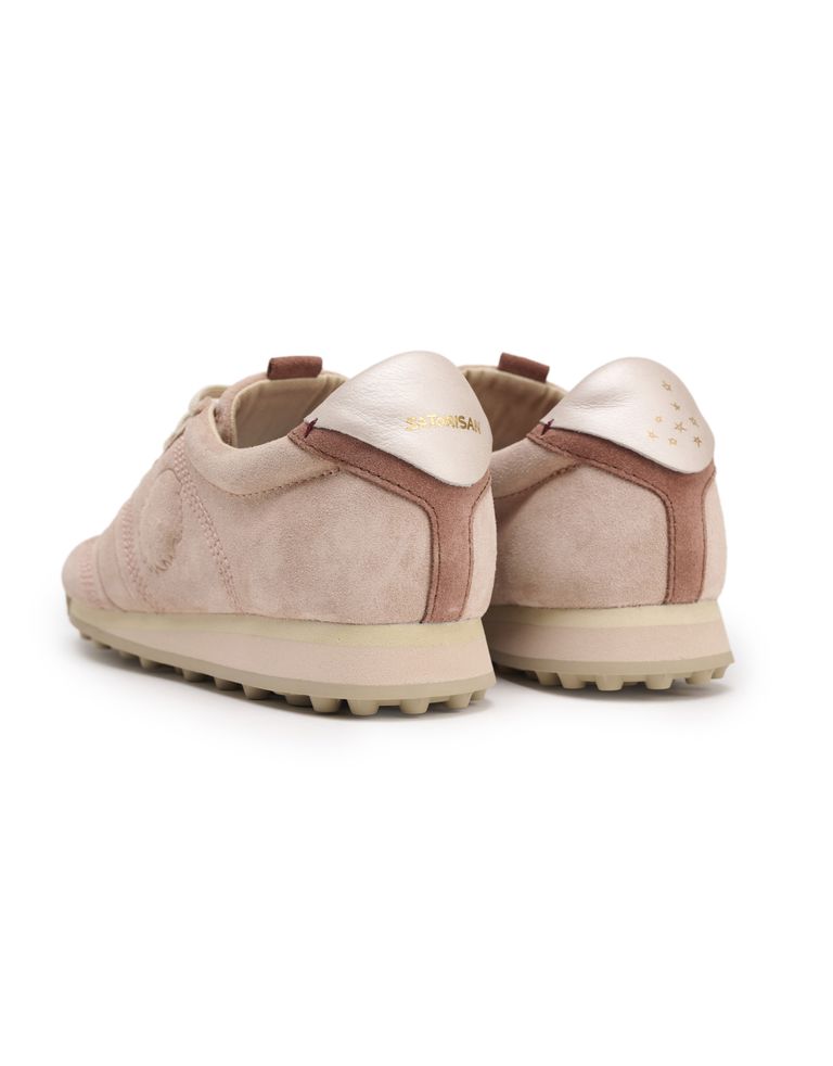 נעלי נשים - Satorisan - סניקרס זמש STARDUST - ורוד3