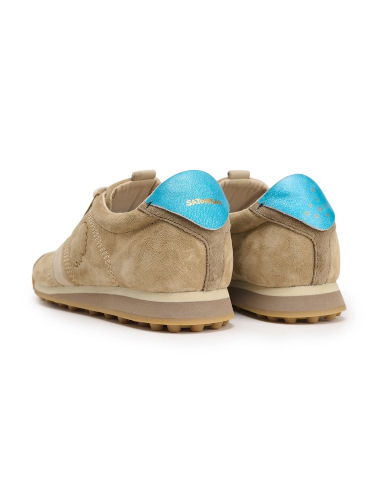 נעלי נשים - Satorisan - סניקרס זמש STARDUST - חום בהיר3